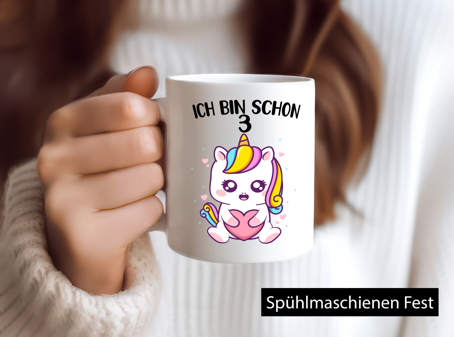 3. Geburtstag | Ich bin schon 3 Jahre Einhorn Mädchen lustig Geschenkidee