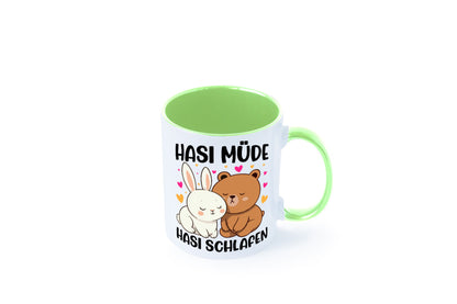 Hasi Müde | schlafen Kaninchen Häschen v2 lustiger Spruch Geschenk Humor