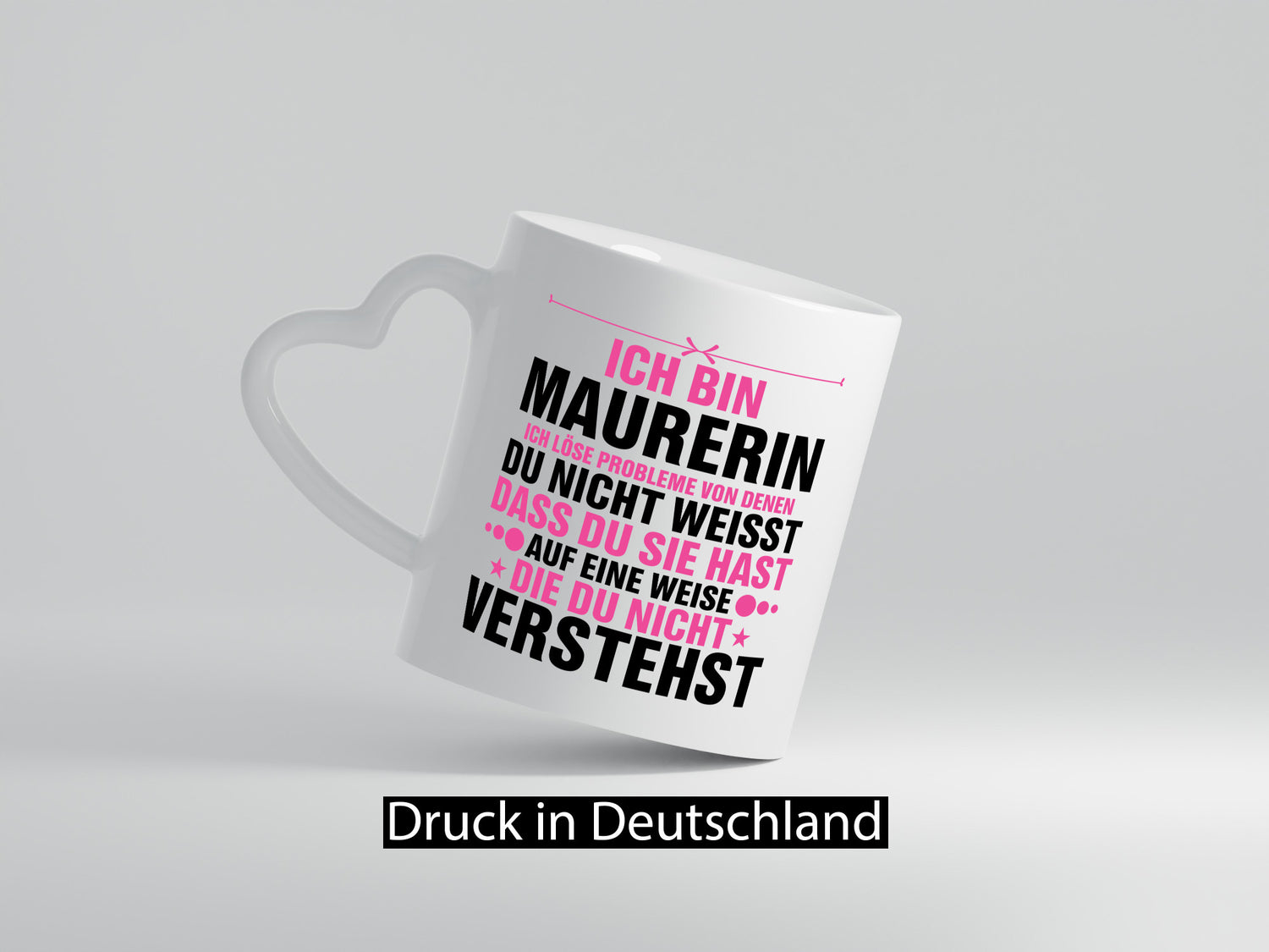 Probleme lösen: Maurerin v2 lustiger Spruch Geschenk Humor Geschenkidee Tasse