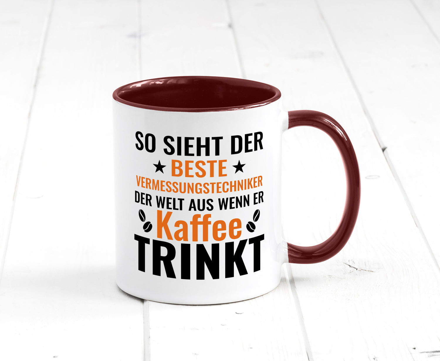 Kaffee trinkt: Vermessungstechniker | Techniker Geschenk Humor Geschenkidee