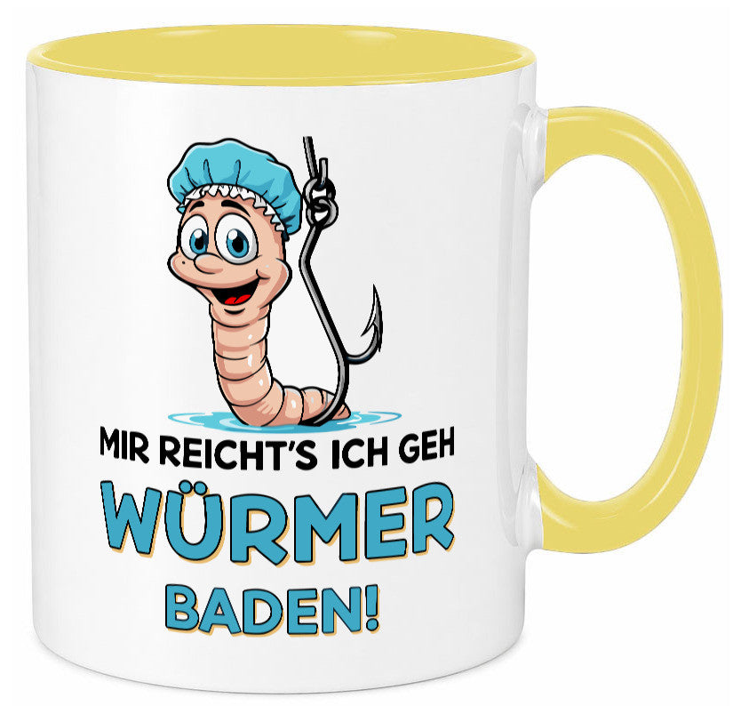 Mir reichts ich geh Würmer Baden | Angler Angeln Geschenk Humor Geschenkidee