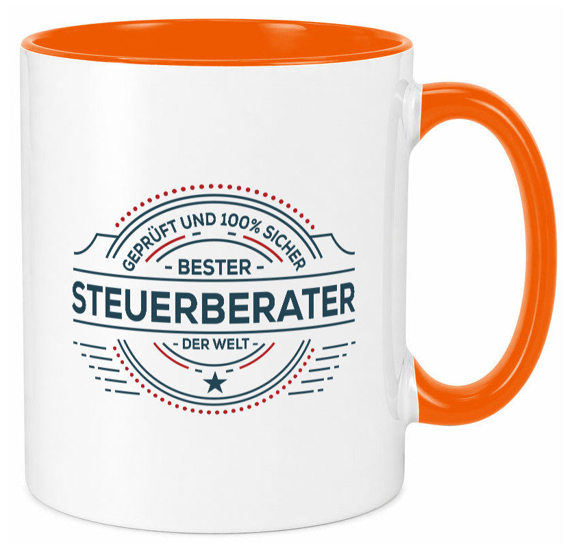 Geprüft und sicher: Steuerberater | Steuern Geschenk Humor Geschenkidee Tasse