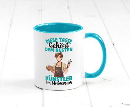 Im Universum: Künstler | Kunst Geschenkidee Humor Tasse