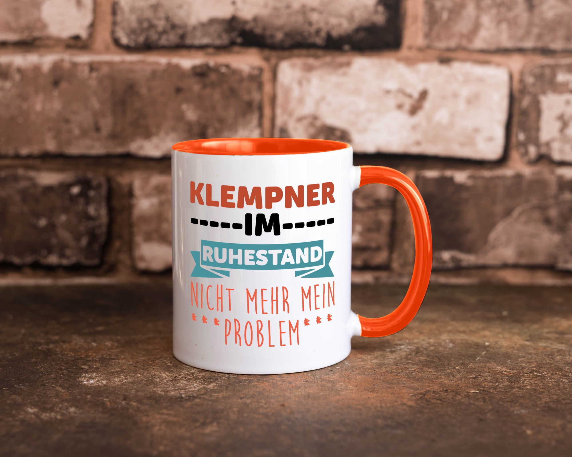 Klempner im ruhestand nicht mehr mein Problem Geschenkidee Jubiläum Humor Tasse