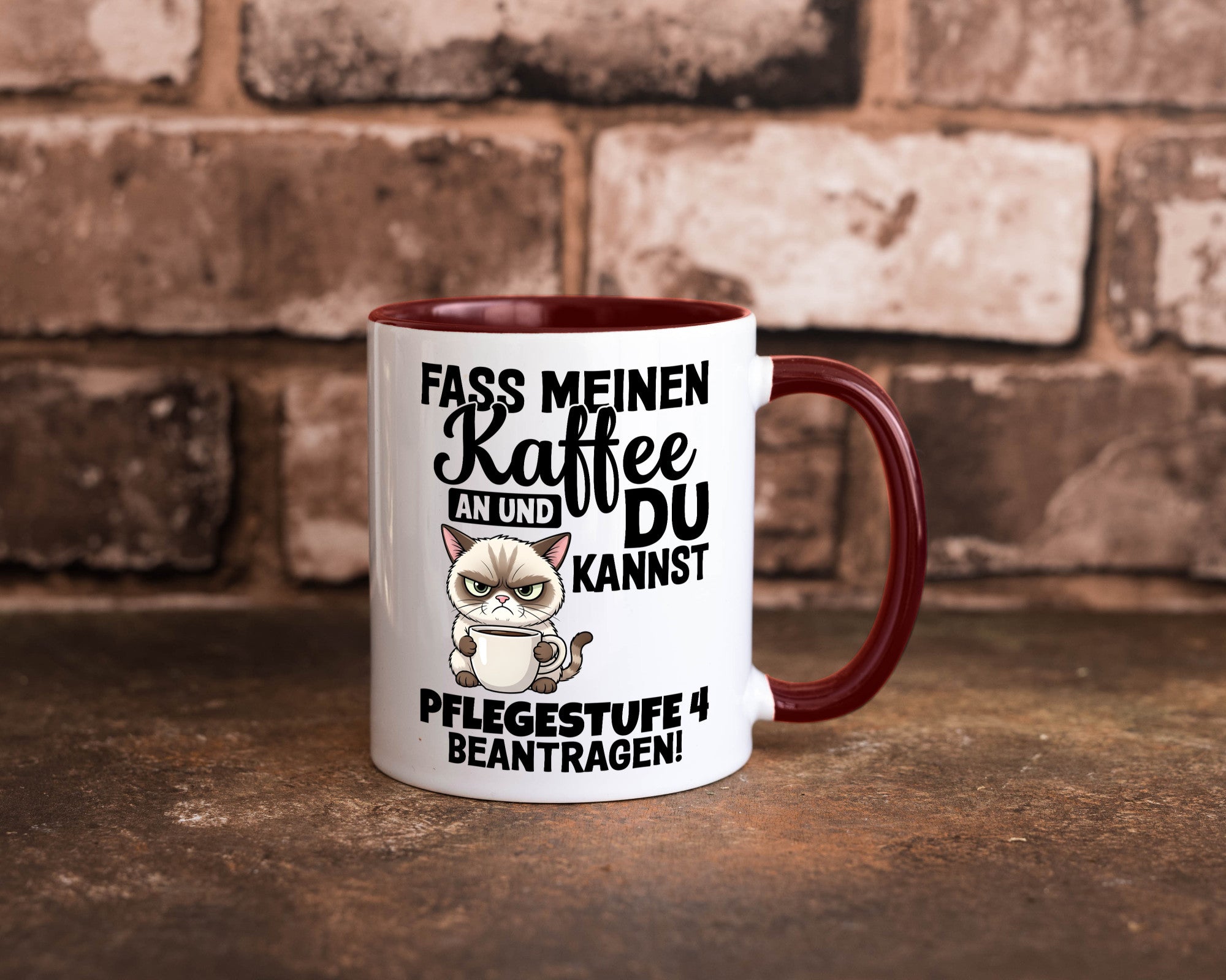Fass meinen Kaffee an | Pflegestufe 4 Krankenschwester v3 Geschenkidee Humor