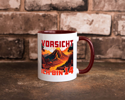 14. Geburtstag | 14 Jahre Vulkanausbruch Vulkan Geschenkidee Humor Tasse