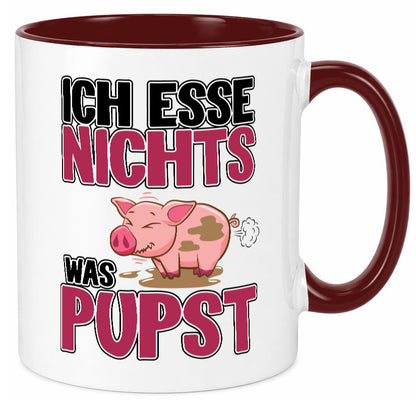Ich esse nicht was Pupst lustiger Spruch Geschenk Humor Geschenkidee Tasse