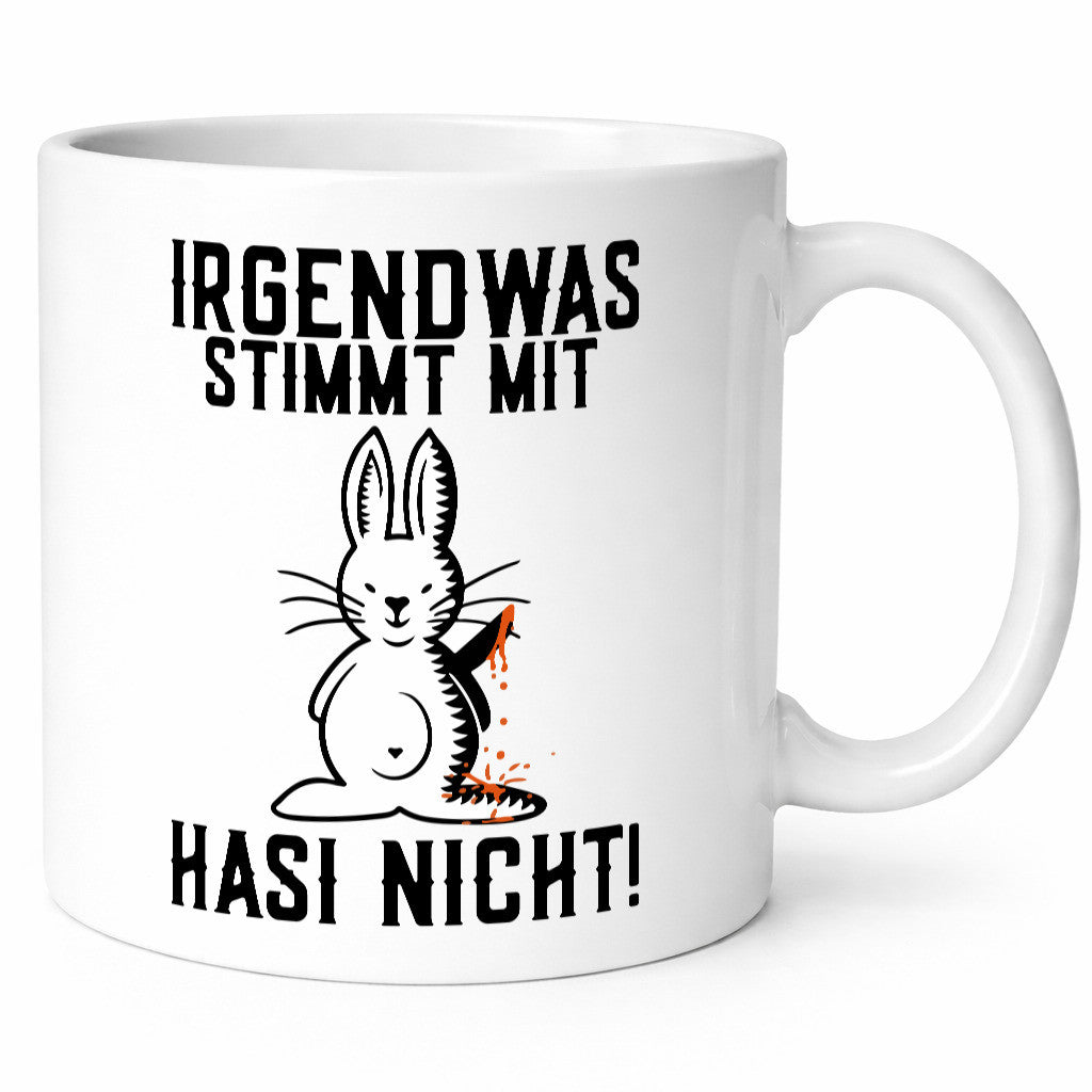 Irgendwas stimmt nicht | Sado Maso Hase Peitsche Maske Geschenk Humor