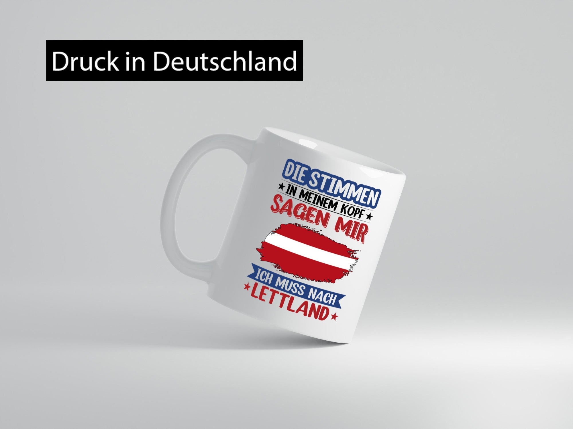 Lettland | Urlaub Stimmen in meinem Kopf Traumland lustig Humor Geschenkidee