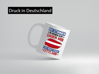 Lettland | Urlaub Stimmen in meinem Kopf Traumland lustig Humor Geschenkidee