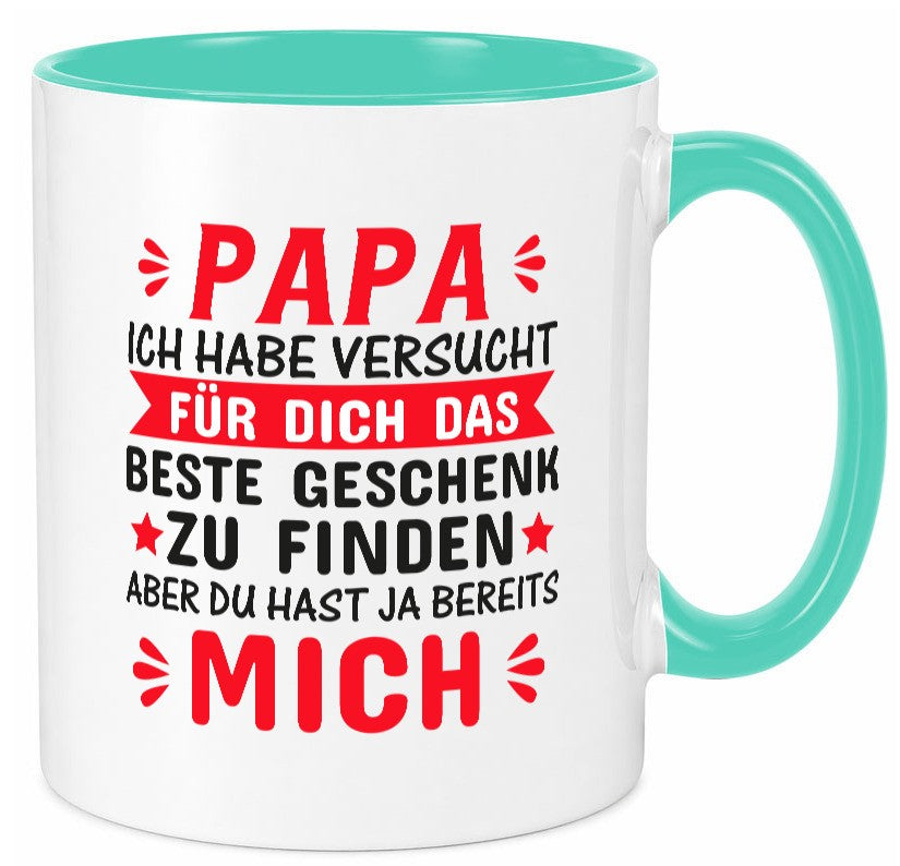 Bestes Geschenk für Papa | Vatertag Tasse Kinder Familie Geschenkidee lustiger