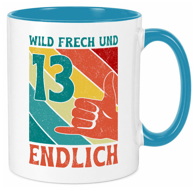 13. Geburtstag | 13 Jahre Wild und Frech Humor Geschenkidee Tasse