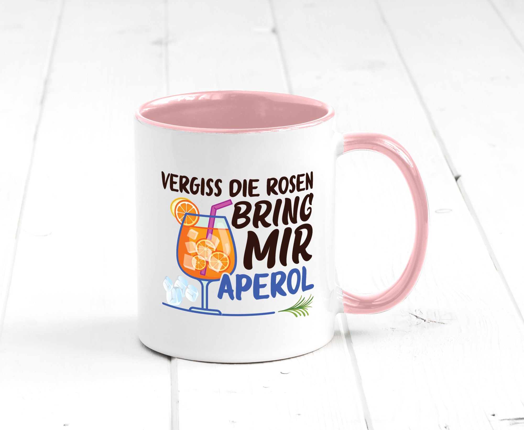 Bring mir Aperol | Rosen Paar Party Geschenkidee Humor Tasse