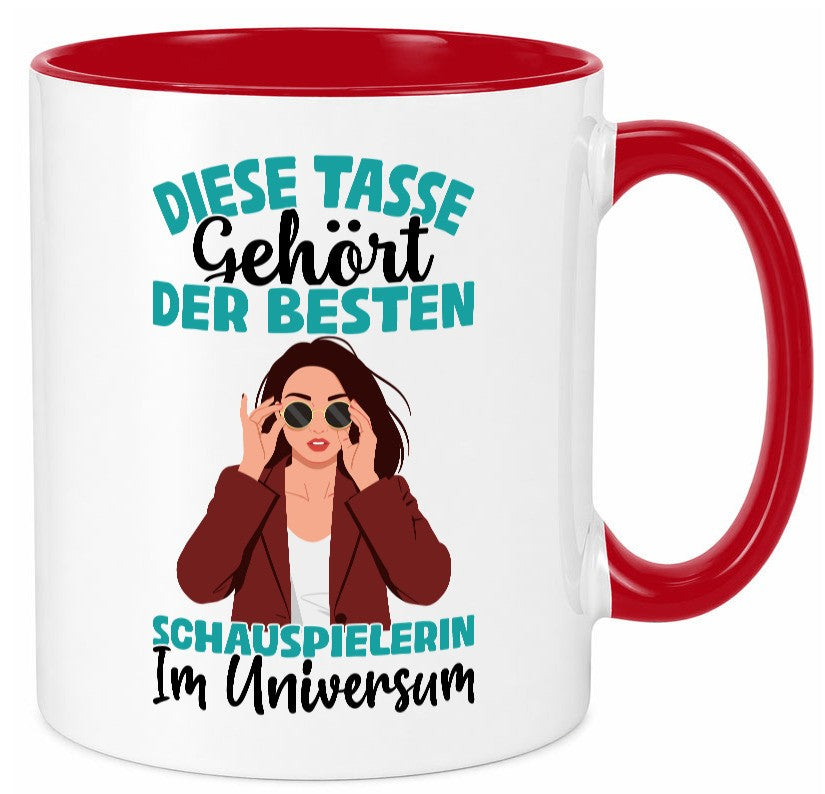 Im Universum: Schauspielerin | Theater Geschenkidee Humor Tasse