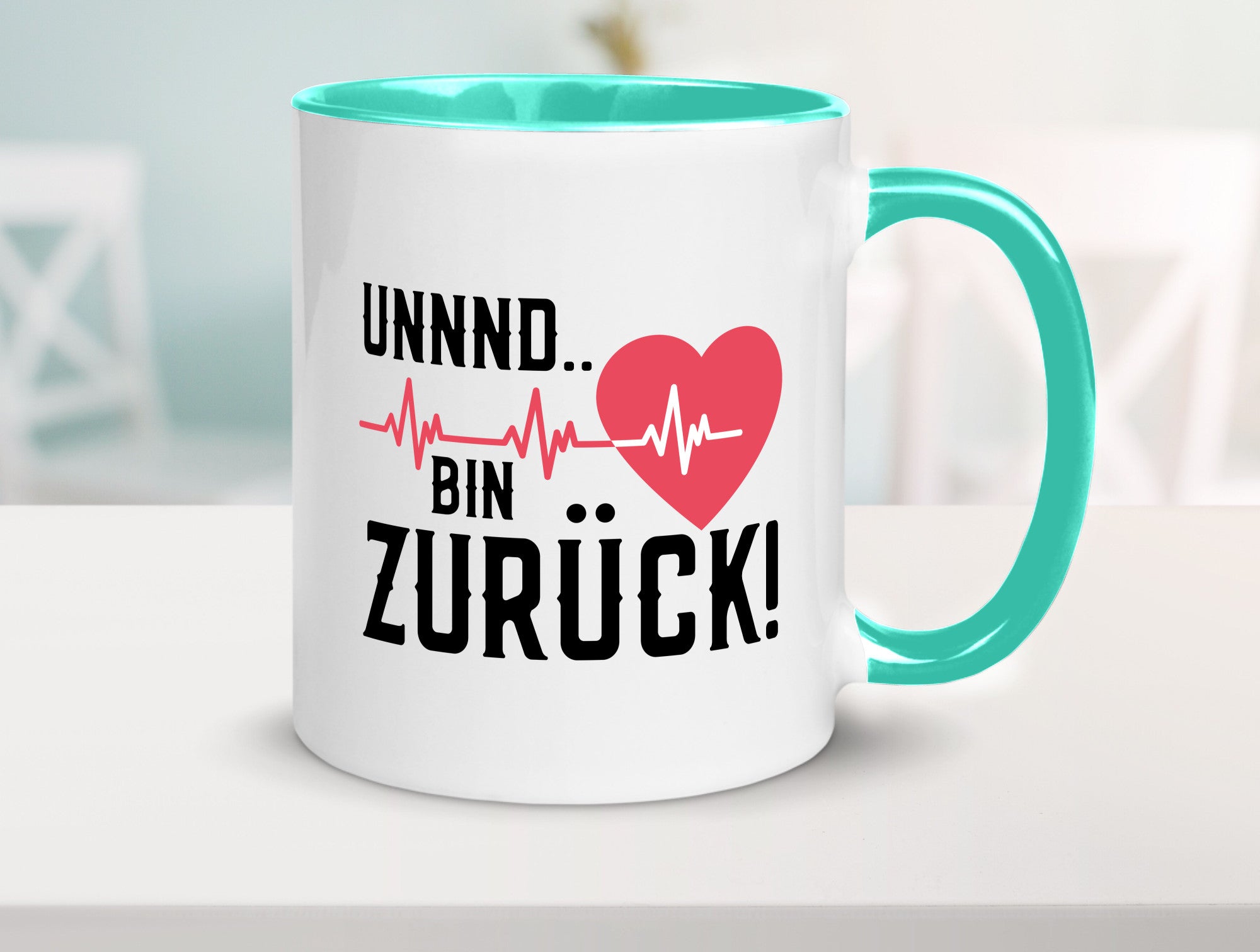 Bin zurück | Herzschlag Reanimation Puls Arzt Klinik Geschenk Humor