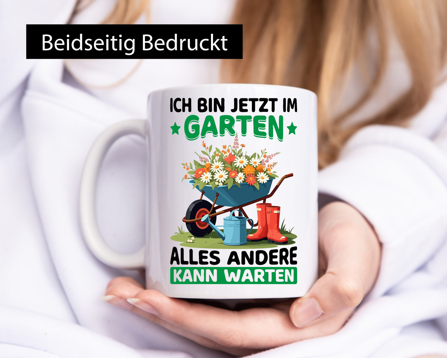Im Garten alles andere kann warten | Gärtner Gartenarbeit Geschenk Arbeit
