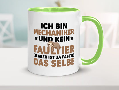 Ich bin kein Faultier: Mechaniker | KFZ Werkstatt Humor Tierliebhaber
