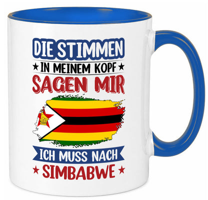 Simbabwe | Urlaub Stimmen in meinem Kopf Traumland v2 Geschenk Humor