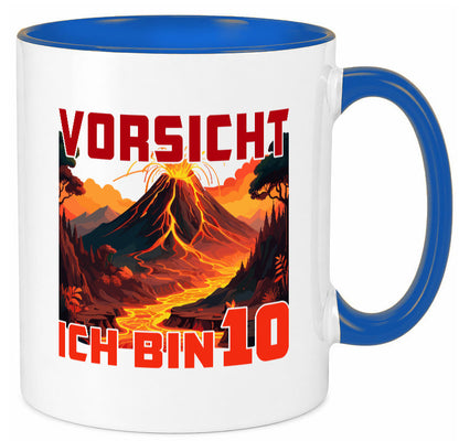 10. Geburtstag | 10 Jahre Vulkanausbruch Vulkan Humor Geschenkidee Tasse