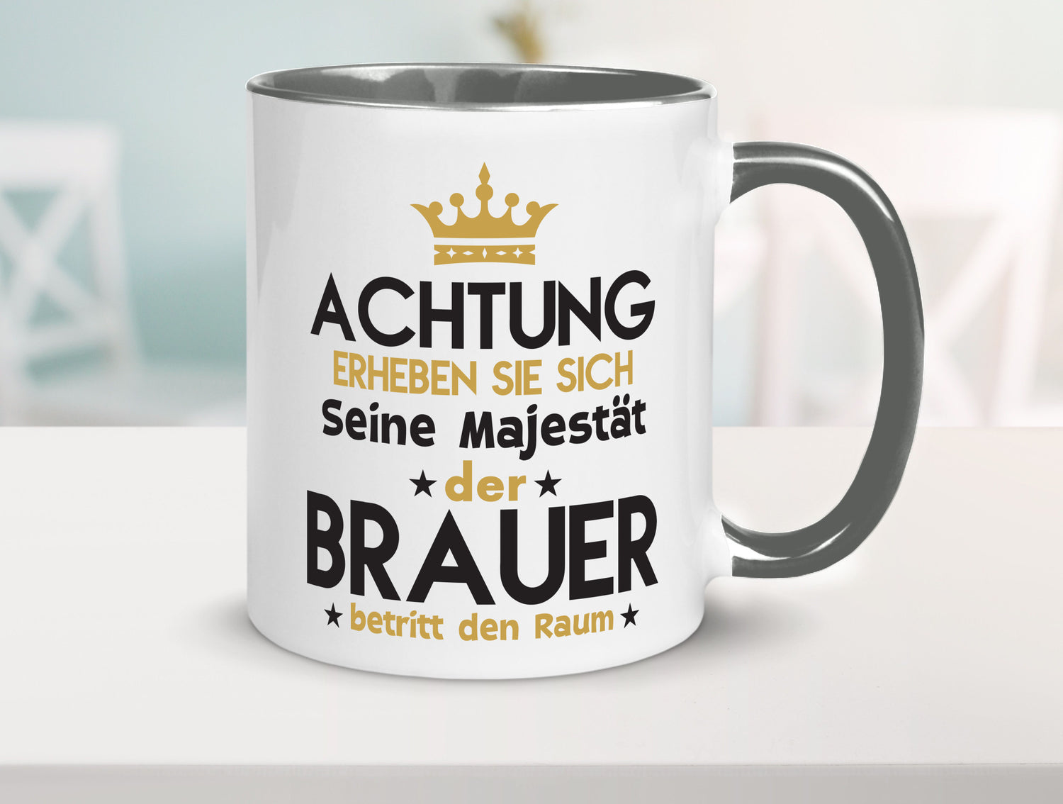 Seine Majestät Brauer | Bier Brauerei Humor Geschenkidee Tasse