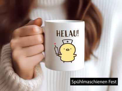 Helau | Küken Spritze Humor Geschenkidee Tasse