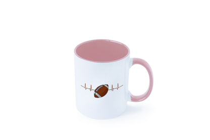 American Football Herzschlag | Footballer Superbowl Humor Geschenkidee Tasse