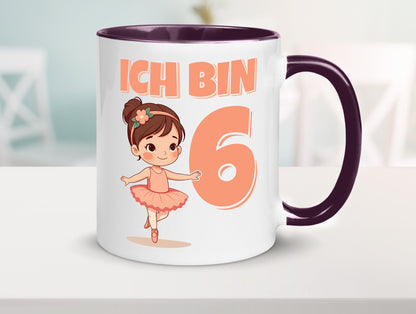 6 Geburtstag | Jahre Ballerina Mädchen Ballet lustig Geschenkidee Geschenk Tasse
