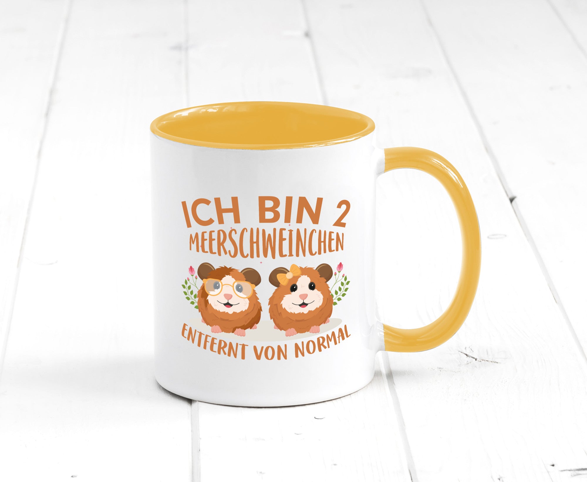 Zwei Meerschweinchen | Tierfreund Tasse Tier Liebe lustig Tierliebhaber Humor