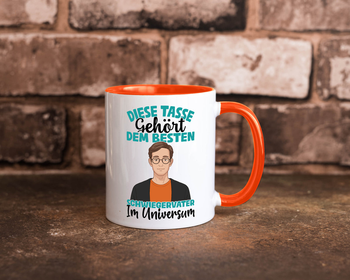 Im Universum: Schwiegervater |Schwiegersohn | Beziehung Geschenkidee Familie Tasse