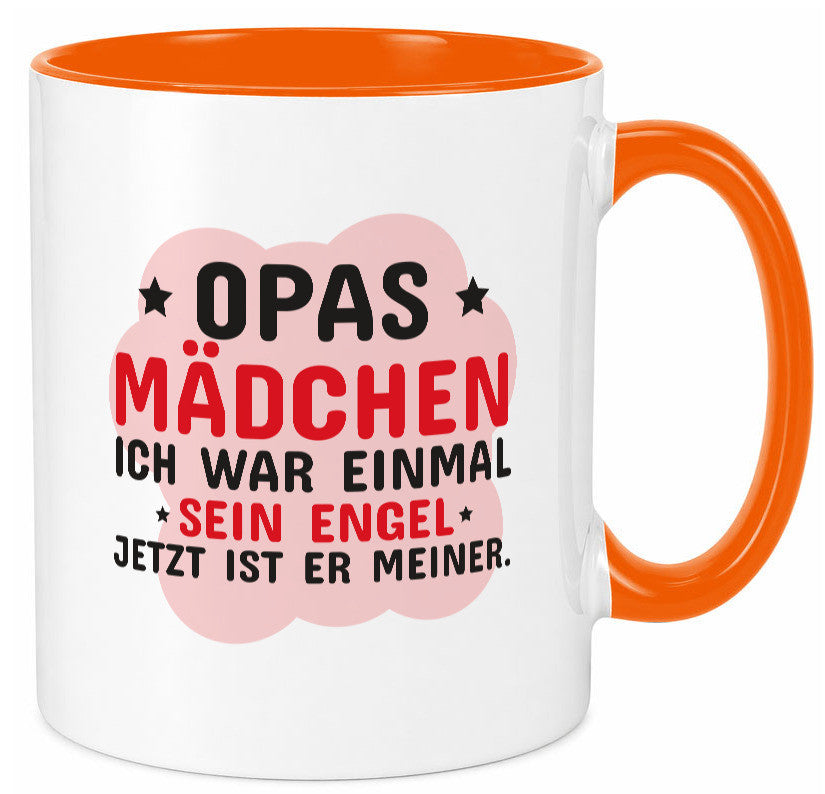 Opas Mädchen | Trauer Tasse Abschied Enkelin lustig Familie Geschenkidee