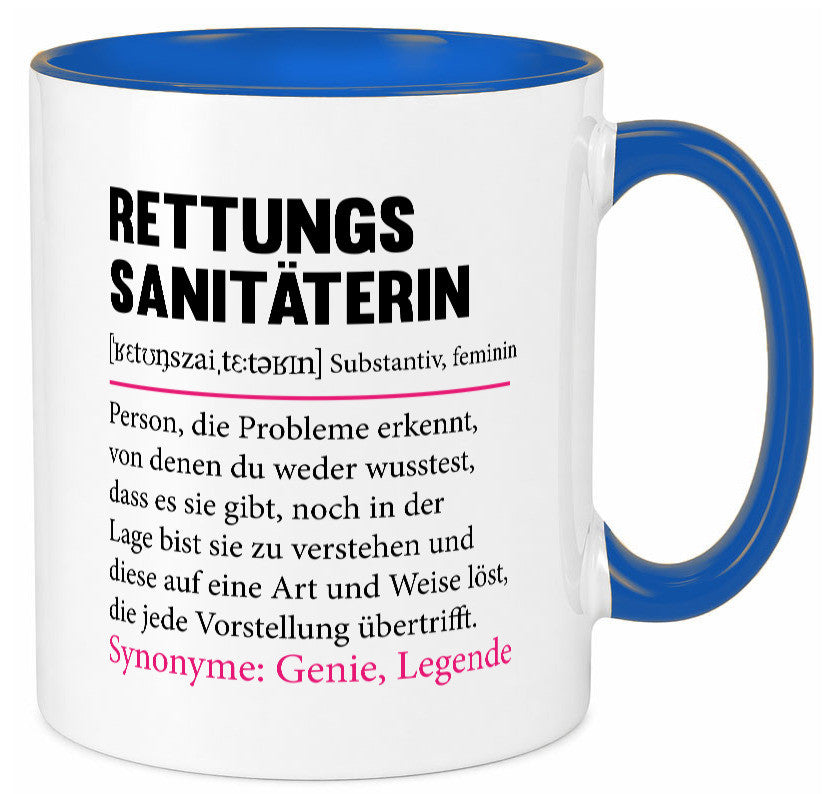 Rettungssanitäterin | Beruf Sanitäter Spruch v2 Humor Arbeit Kollegen Büro