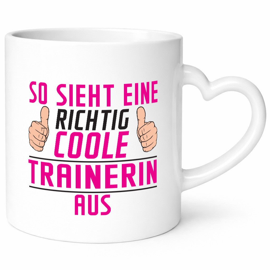 Richtig Coole Trainerin | Sportverein Humor lustig Geschenkidee Geschenk Tasse