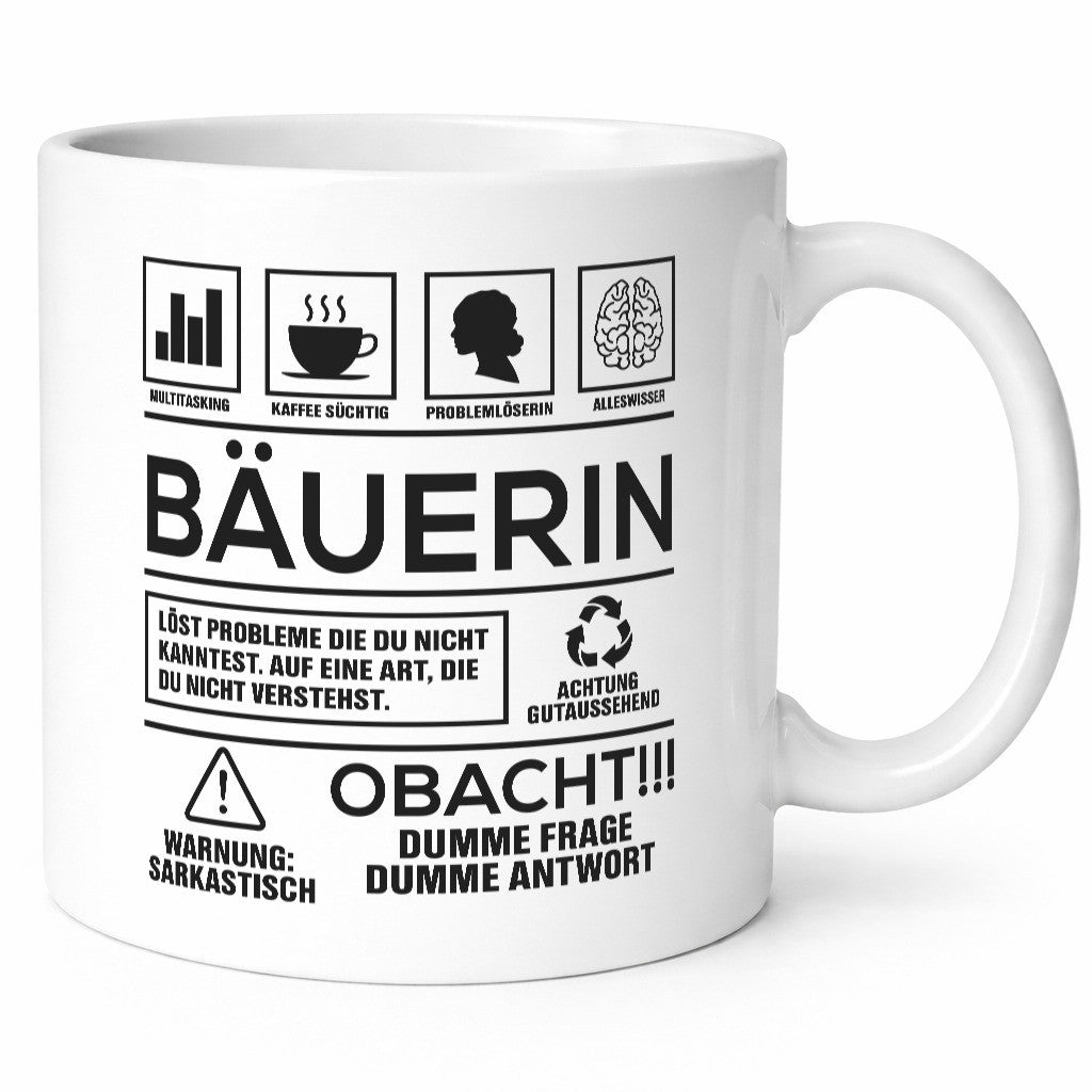 Achtung Probleme Bäuerin | Bauernhof Landwirtschaft Geschenk Humor Geschenkidee