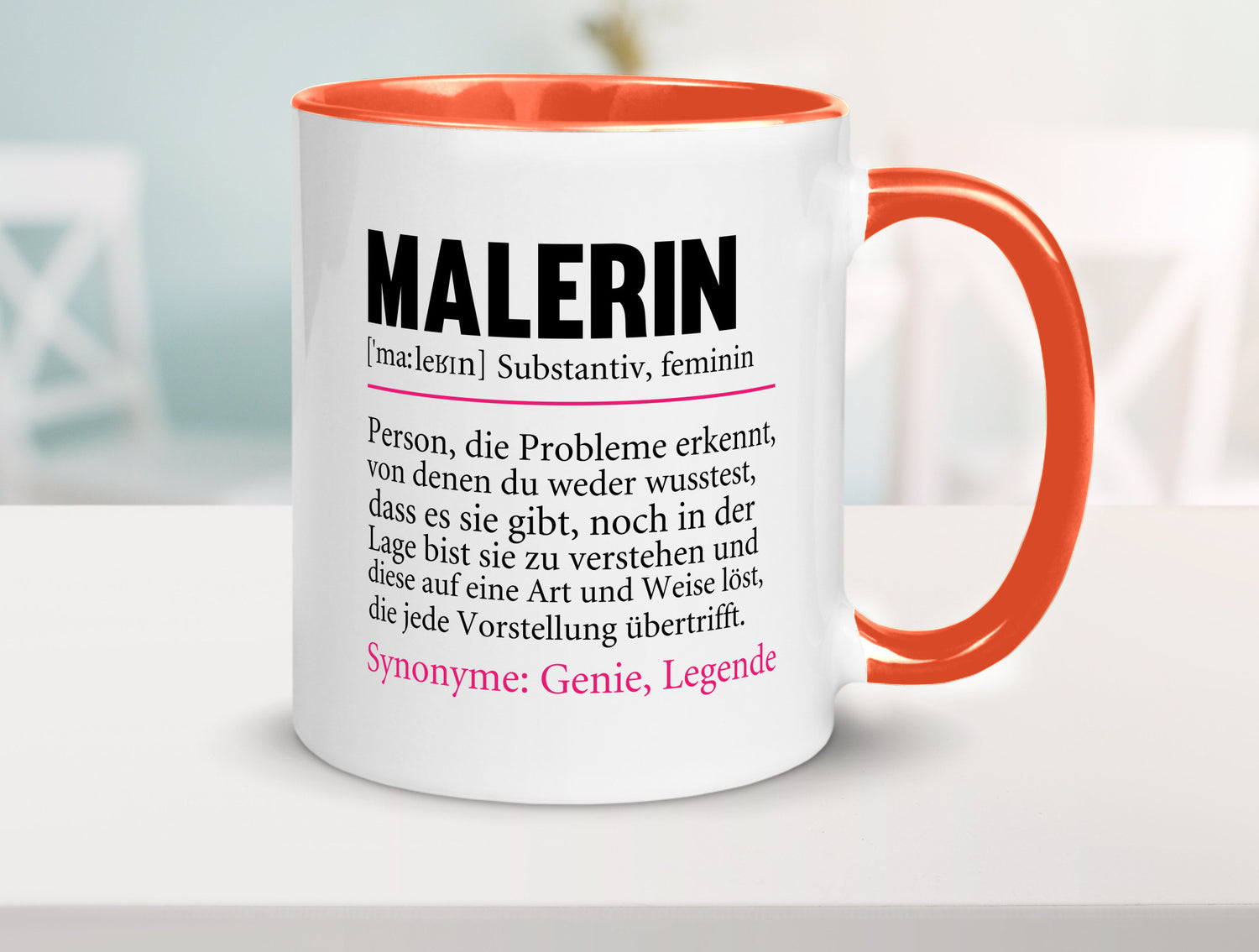 Malerin | Spruch Beruf lustig Malerinnen Humor Arbeit Kollegen Büro
