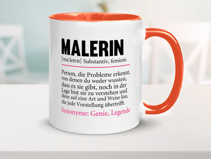 Malerin | Spruch Beruf lustig Malerinnen Humor Arbeit Kollegen Büro