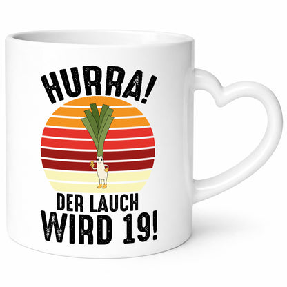 Hurra, der Lauch wird 19 | 19. Geburtstag Ehrentag lustig Geschenkidee Geschenk