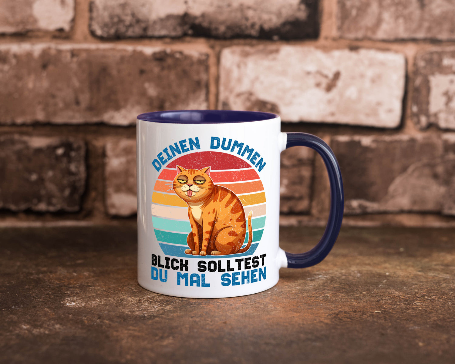 Deinen dummen Blick solltest du mal sehen | Katze Geschenkidee Tierliebhaber
