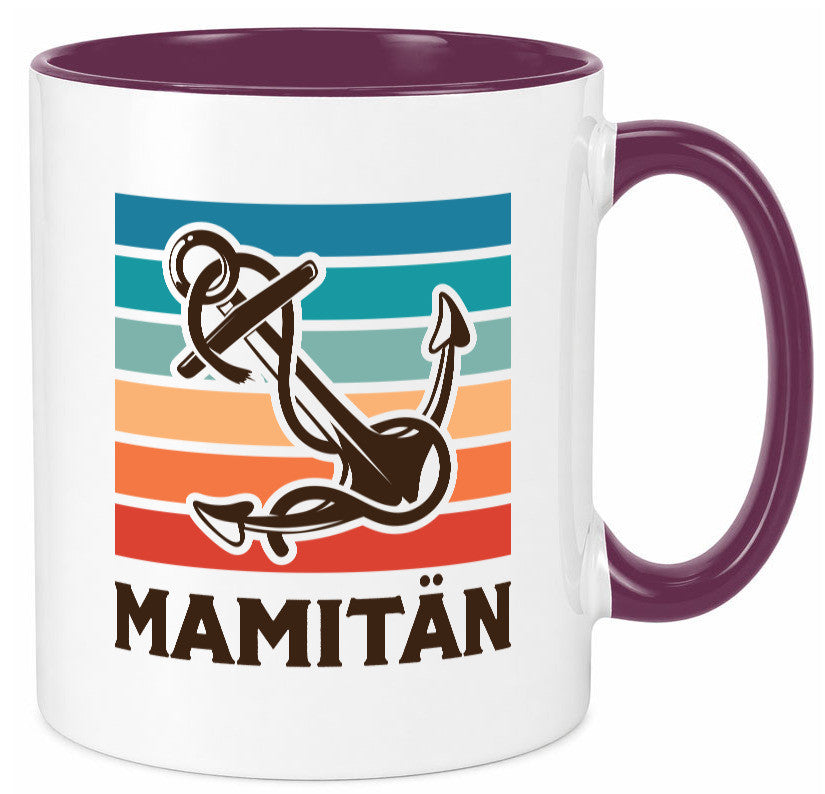Mamitän | Schiff Boot Amker Muttertag Geschenk Familie Geschenkidee lustiger Tasse