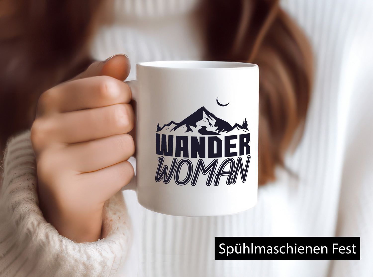 Wander Woman | Frauen Tasse Wanderer Bergsteigen lustig Familie Geschenkidee