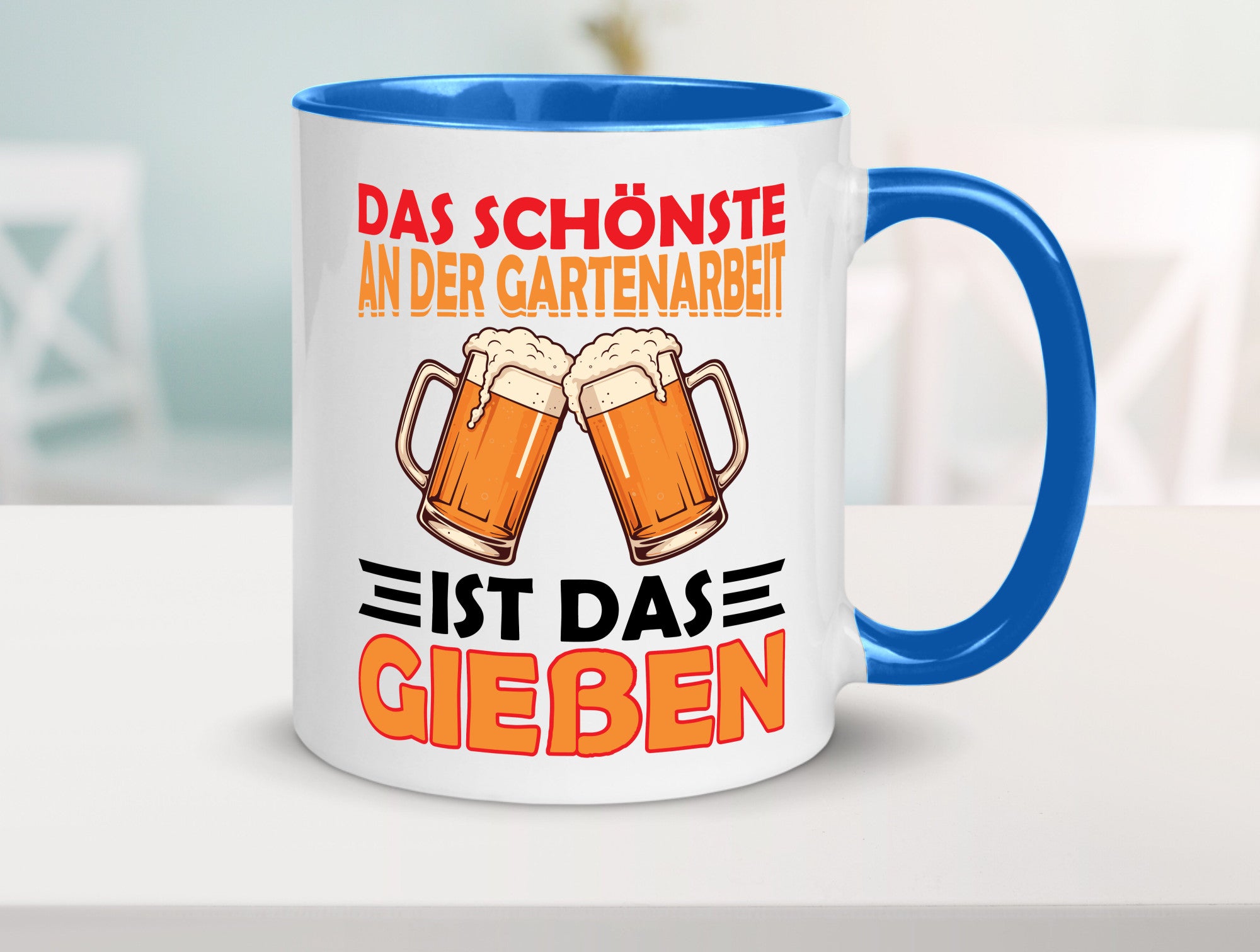 Das schönste an gartenarbeit ist Gießen | Biertrinker Geschenkidee Arbeit