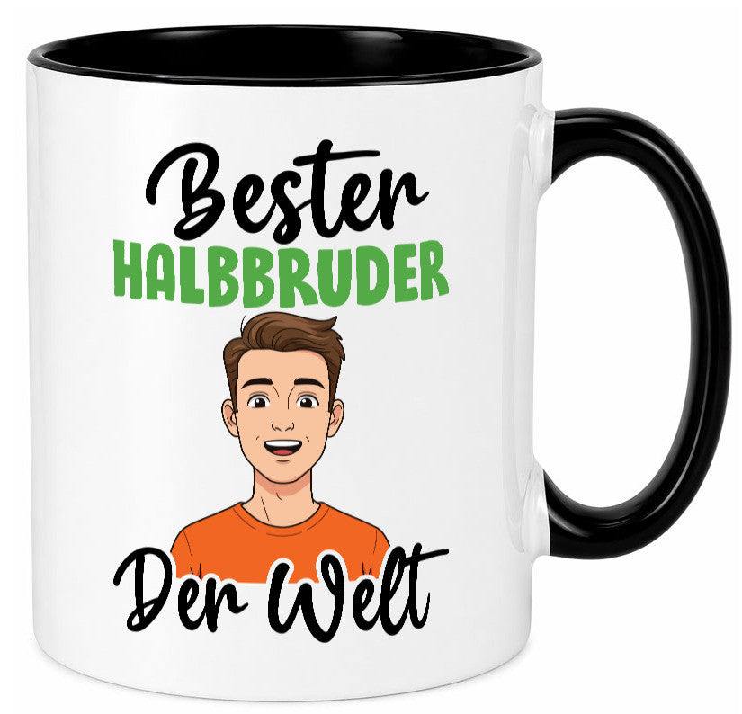 Bester Halb Bruder | Stiefvater Humor Familie Geschenkidee Tasse