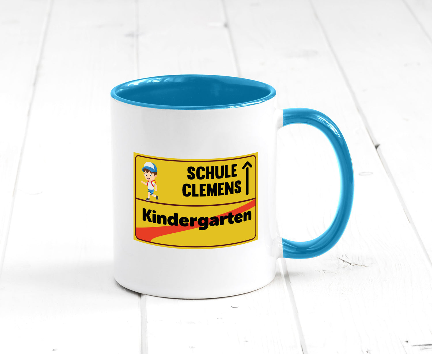 Bye Kindergarten | Schule Clemens Geschenkidee Humor Tasse