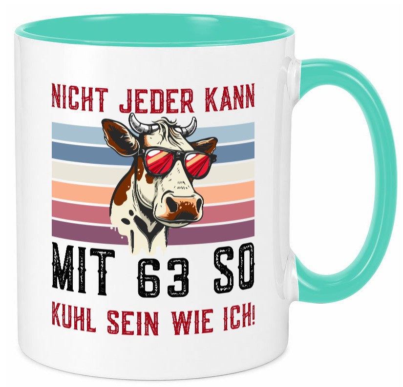 Mit 63 so gut aussehen | 63. Geburtstag Landwirt Bauer v2 lustiger Spruch Tasse