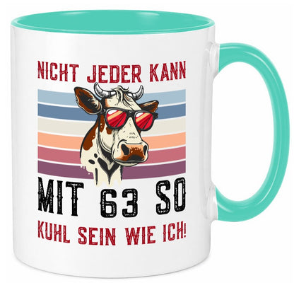 Mit 63 so gut aussehen | 63. Geburtstag Landwirt Bauer v2 lustiger Spruch Tasse