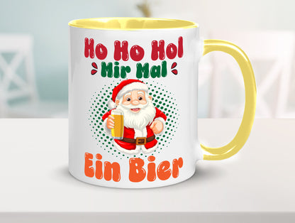 Ho mir mal ein Bier | Ugly Christmas Trinken v2 Geschenkidee Humor Tasse