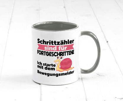 Schrittzähler Fortgeschrittene, Bewegungsmelder | Schnecke Geschenk Humor