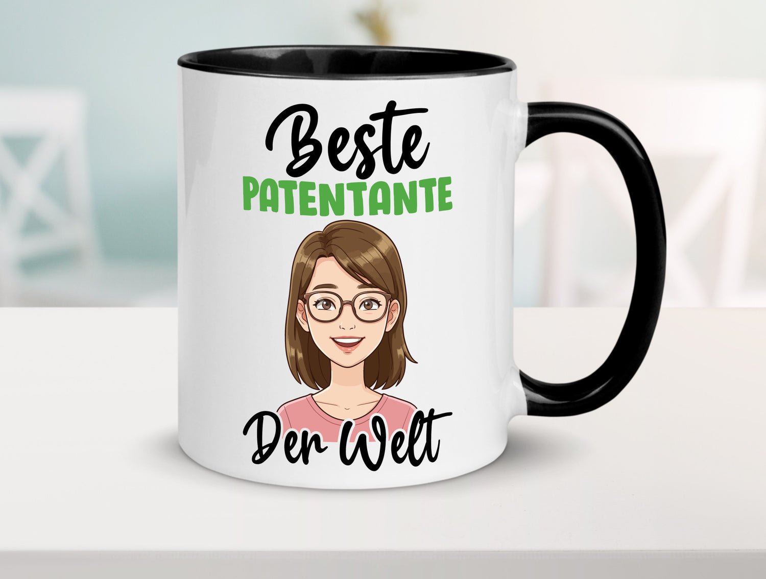 Beste Patentante | Tante lustiger Spruch Geschenk Humor Geschenkidee Tasse