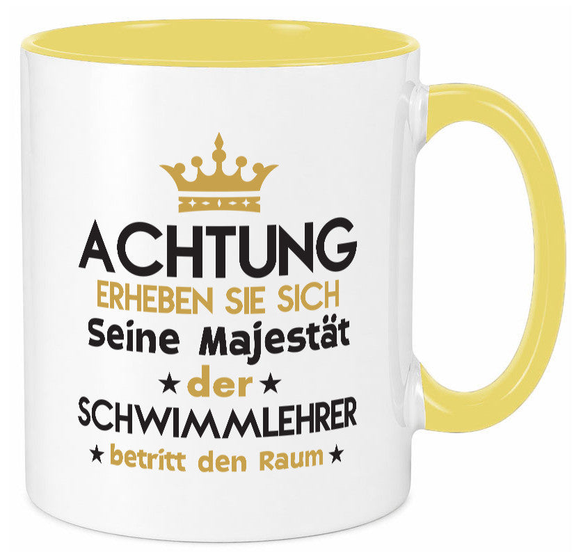Seine Majestät Schwimmlehrer | Lehrer Schüler schwimmen Geschenkidee Humor Tasse