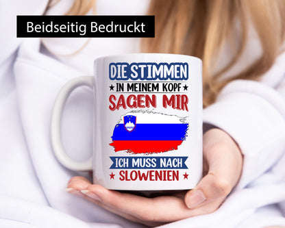 Slowenien | Urlaub Stimmen in meinem Kopf Traumland v2 Geschenk Humor