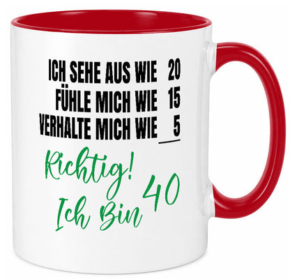 Ich bin Jung | 40 Geburtstag Verhalte mich wie ein Kind Geschenk Geschenkidee